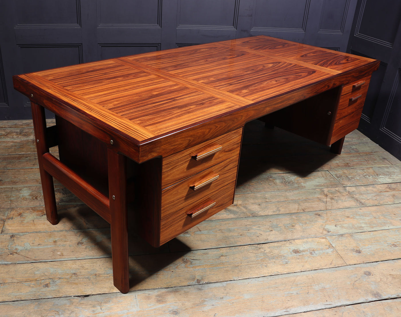 Danish Rosewood Desk by Arne Vodder for Sibast room right