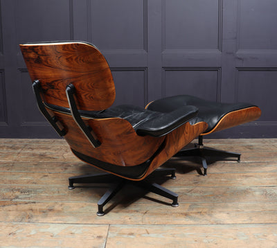 Eames Lounge Chair and Ottoman by Herman Miller 1970 room