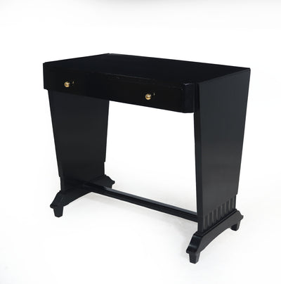 Art Deco Ladies Black Desk