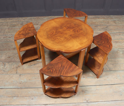 Art Deco Nest of Tables in Walnut