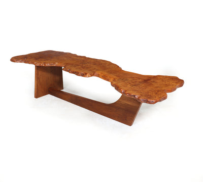 Mid Century Live Edge Coffee Table in the style of Nakashima video