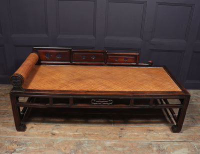 Antique Chinese Hardwood Daybed c1820