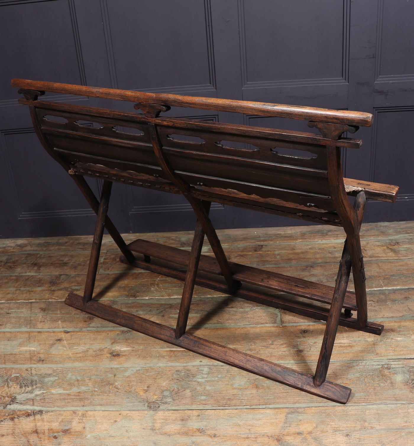 17th Century Chinese Folding Travelling Bench