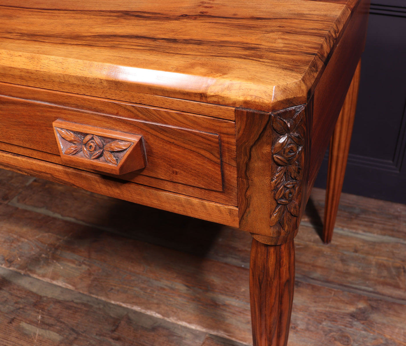 Art Deco Walnut Writing Table