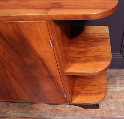 Art Deco Bookcase Cabinet in Walnut c1930