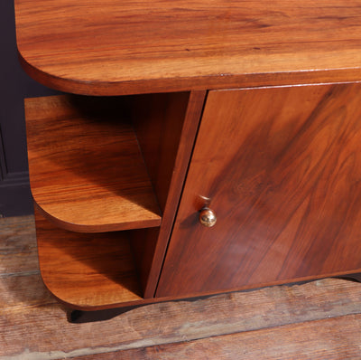 Art Deco Bookcase Cabinet in Walnut c1930