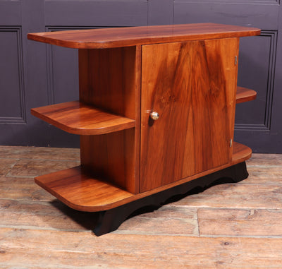 Art Deco Bookcase Cabinet in Walnut c1930