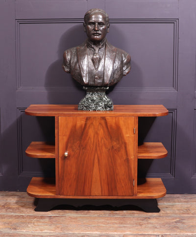 Art Deco Bookcase Cabinet in Walnut c1930 room