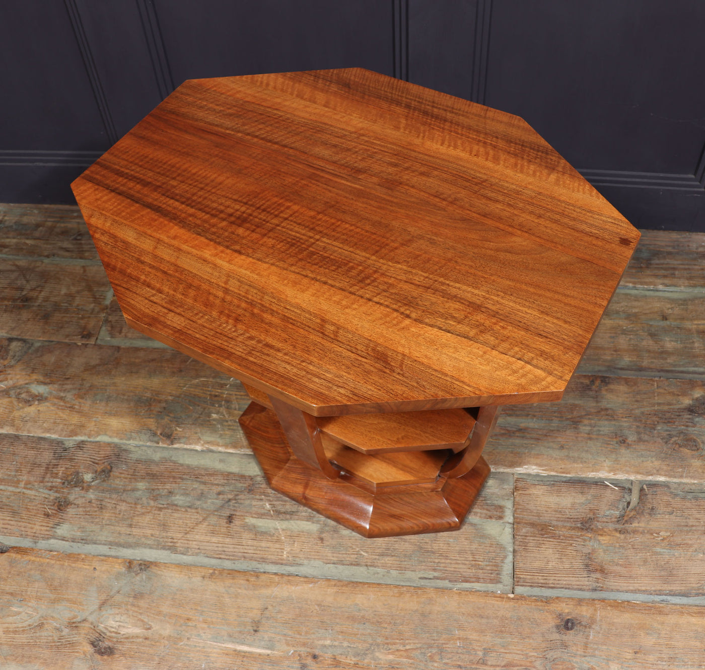 French Art Deco Walnut Occasional Table