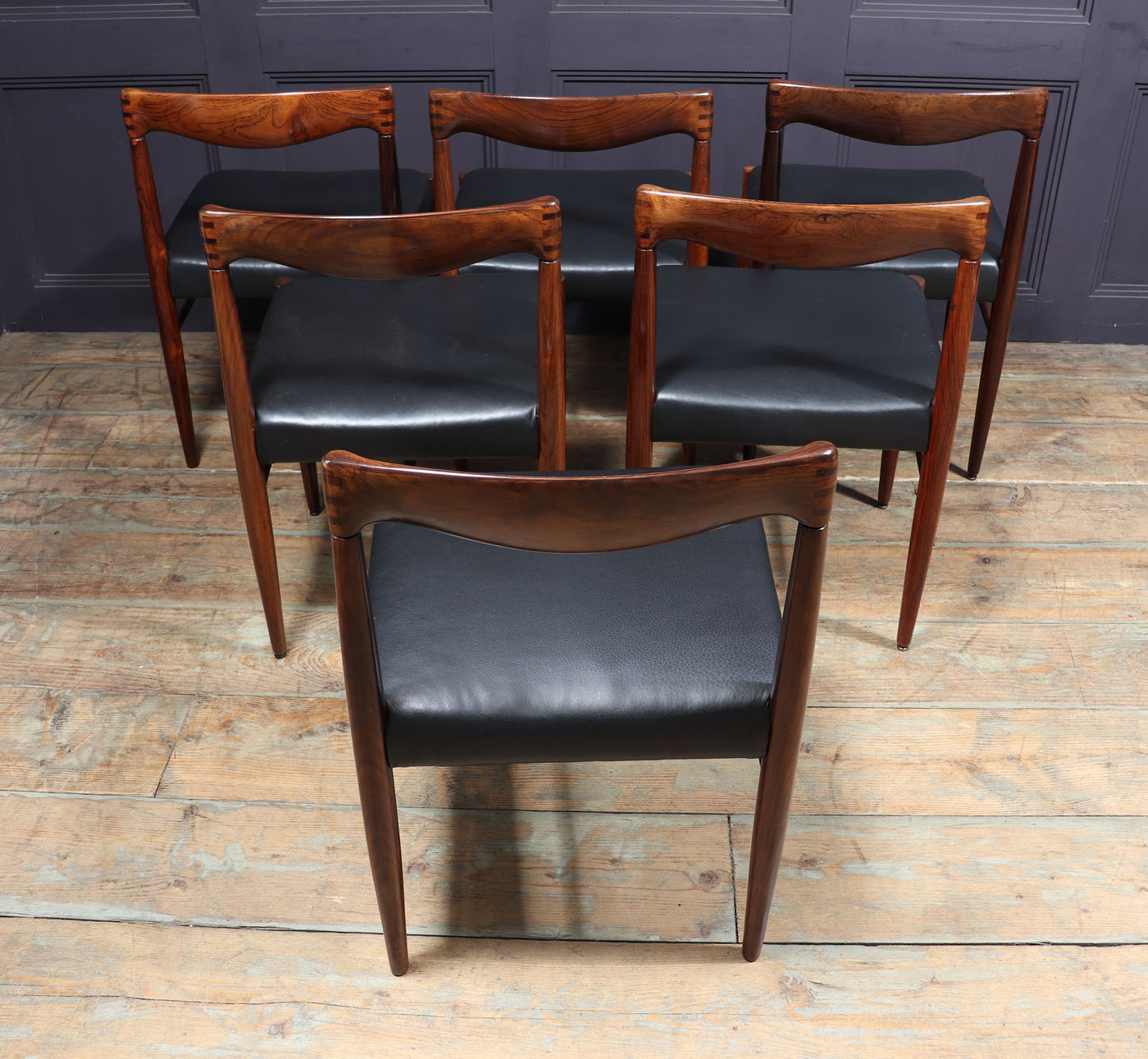 Set of 6 Mid Century Dining Chairs by Bramin