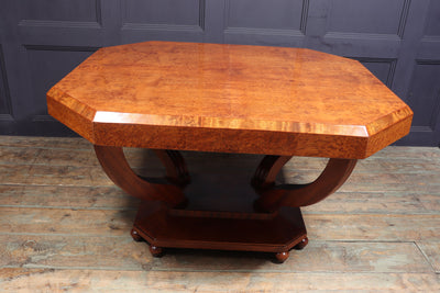 Art Deco Centre Table in Burr Yew