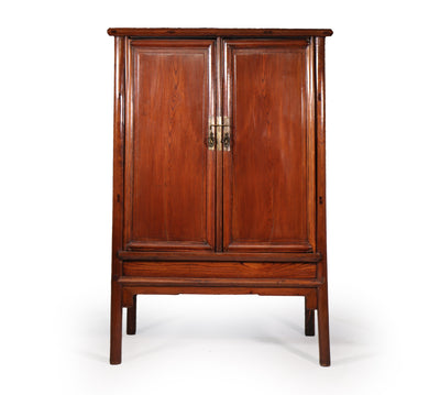 18th Century antique Chinese Hardwood Tapered Cabinet