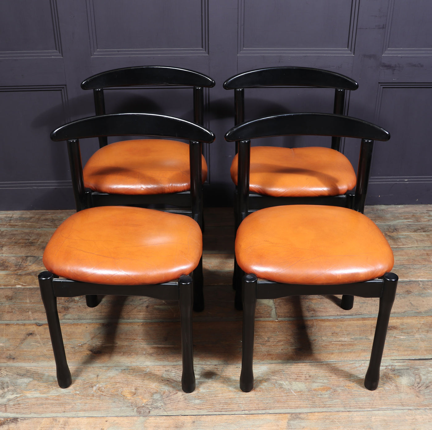 MId Century Italian Dining Chairs by Vico Magistretti room