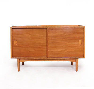 Mid Century Sideboard with Sliding doors front