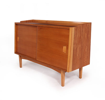 Mid Century Sideboard with Sliding doors side