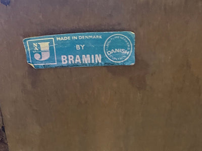 Mid century Danish Tambour Door Sideboard by Bramin label