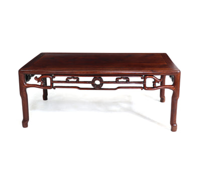 Chinese Antique Quing Hauli Wood table front