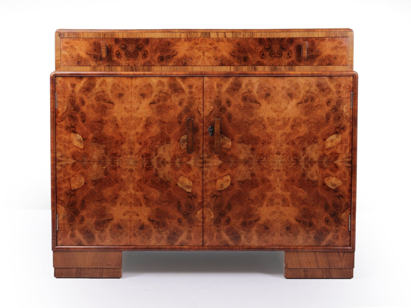 A Burr Walnut Art Deco Sideboard c1930
