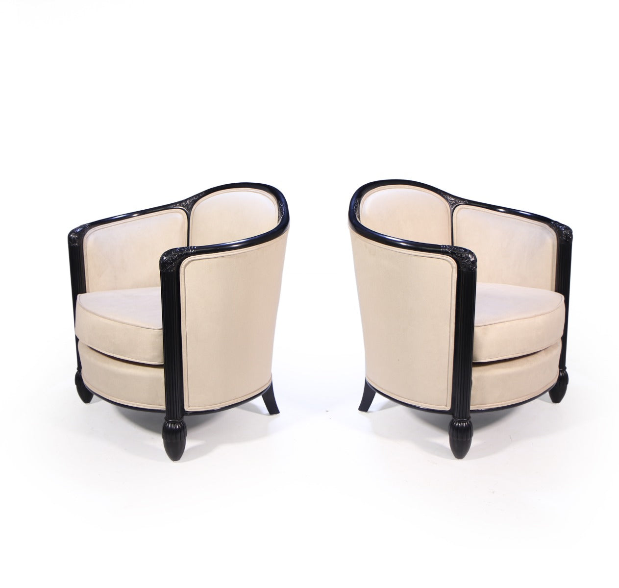 A Pair of French Art Deco Chairs 