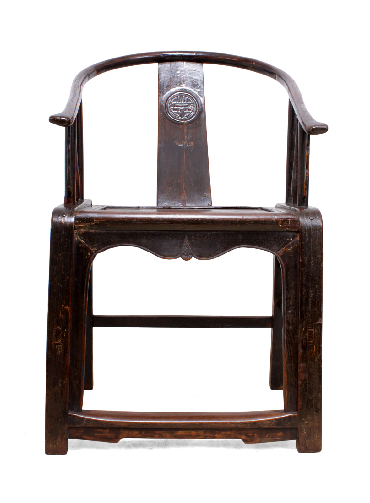 Chinese Elm 19th Century Horseshoe Chair