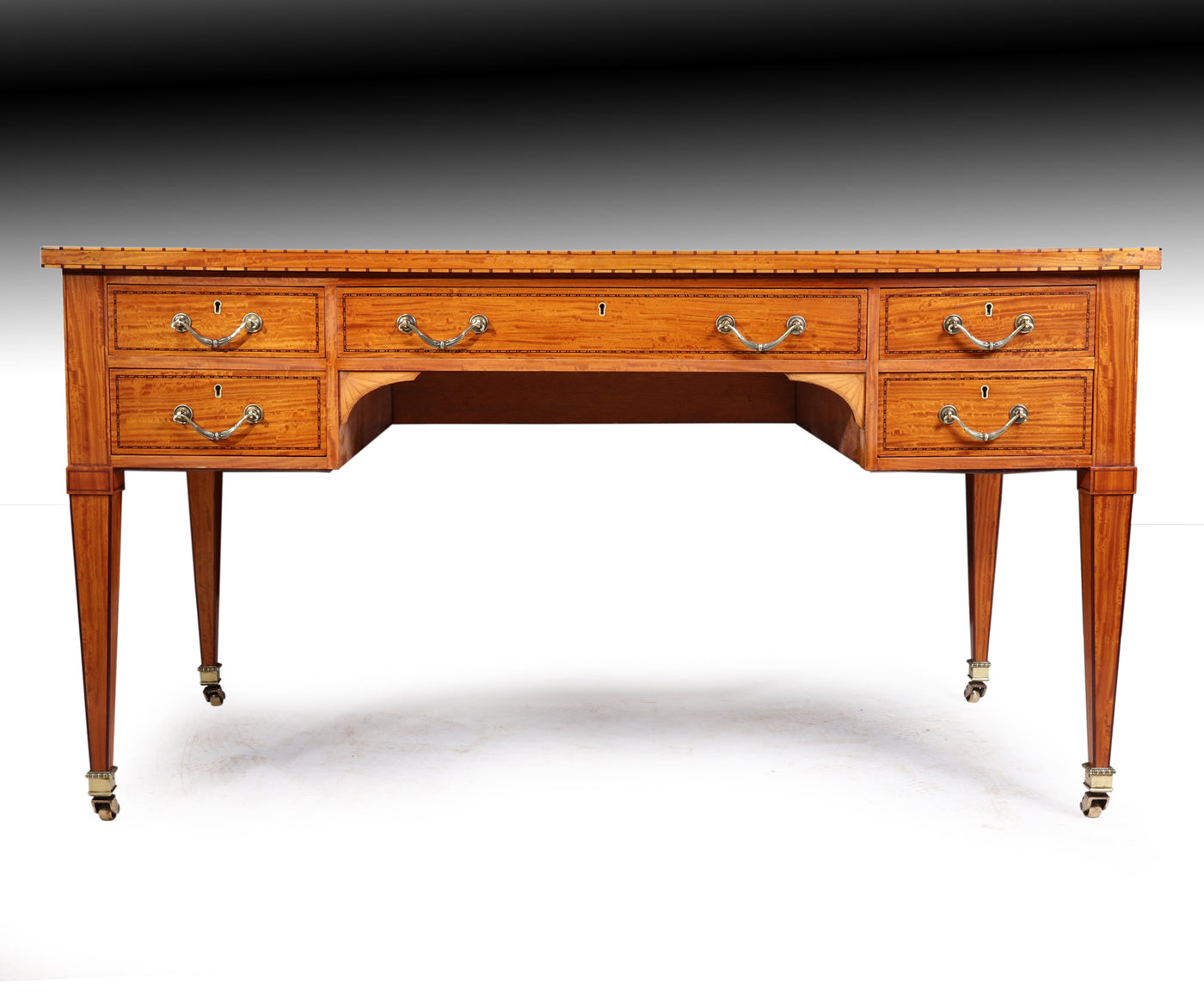 Antique Satinwood Desk c1890