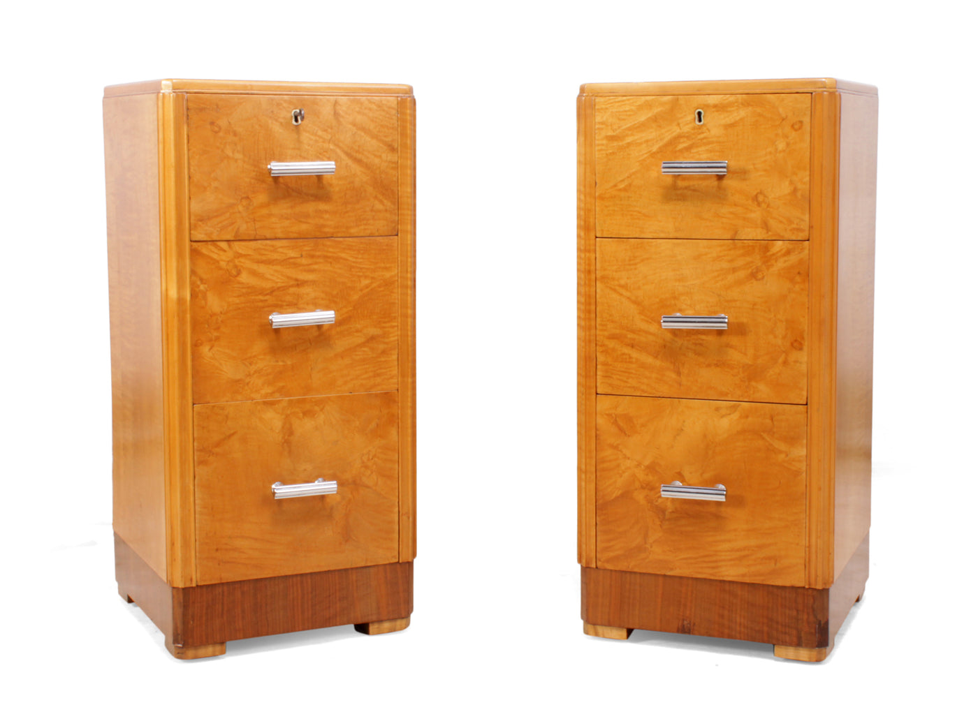Art Deco Bedside chests by Maple and Co