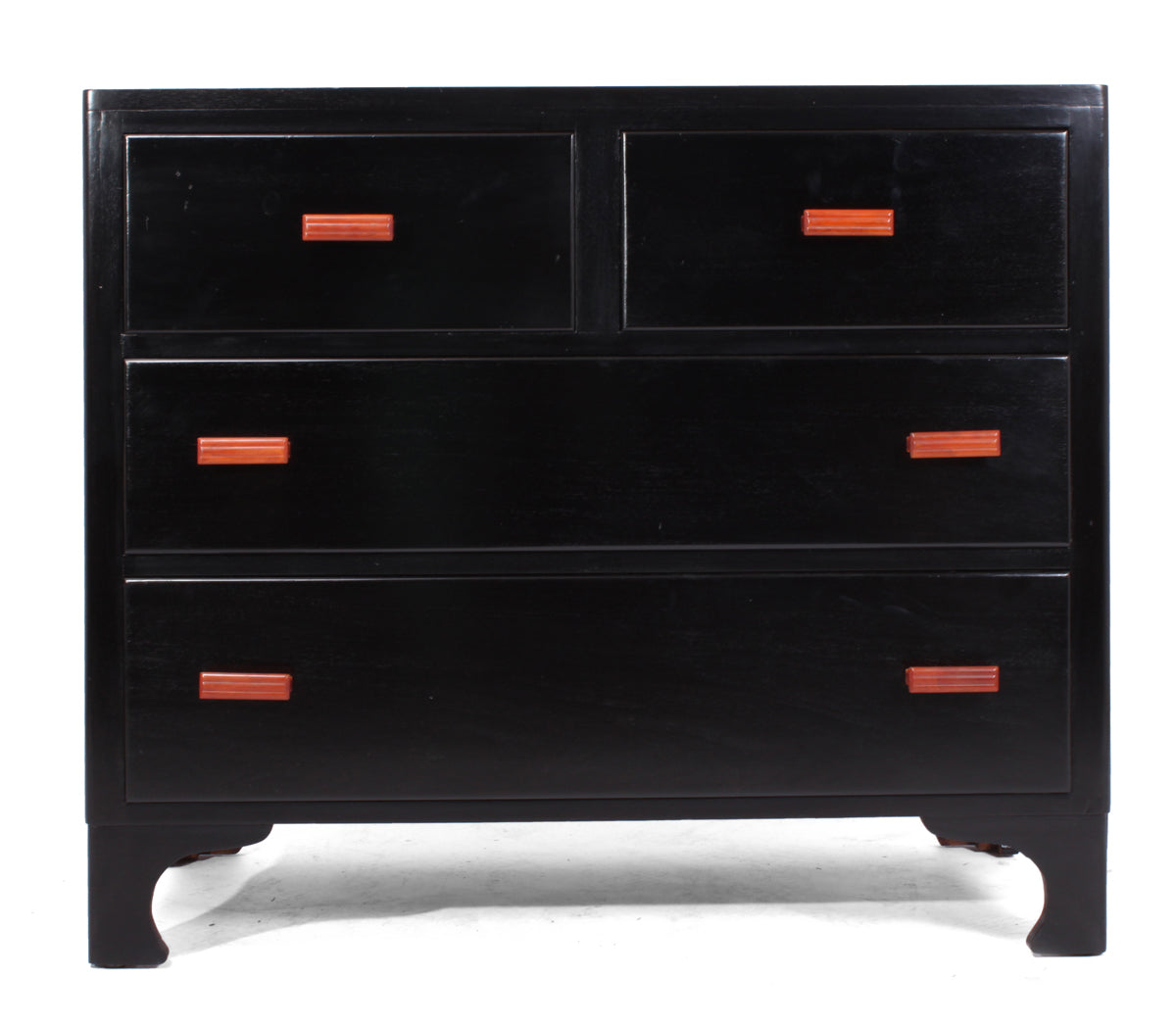 Art Deco Black Piano lacquer Chest of Drawers
