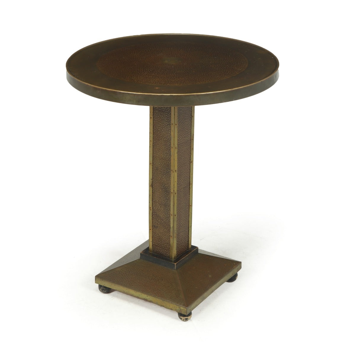 Art Deco Brass and Copper Wine Table