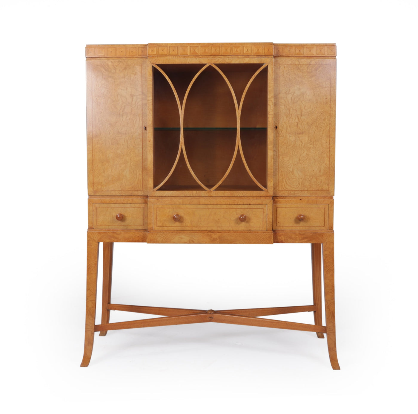 Art Deco Burr Elm Cabinet