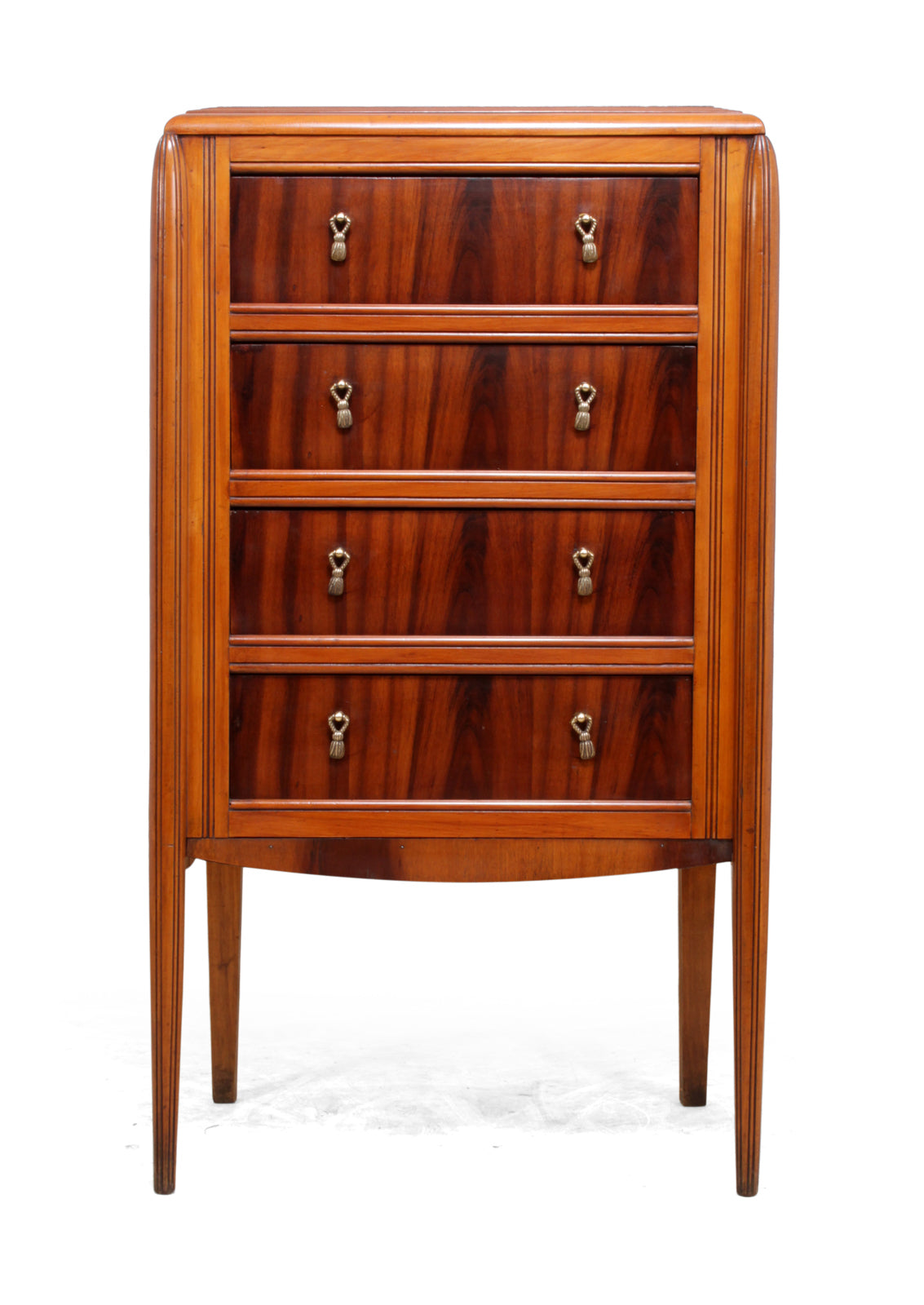 Art Deco Walnut Chest with Marble Top