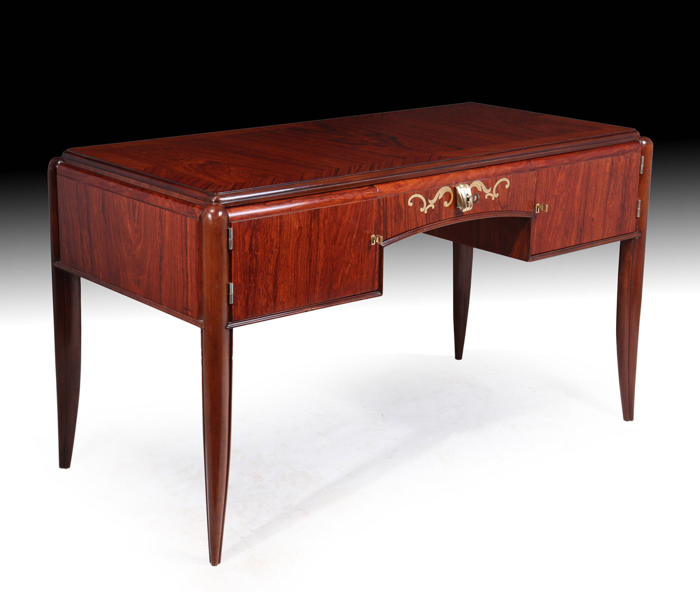 French Art Deco Rosewood Desk