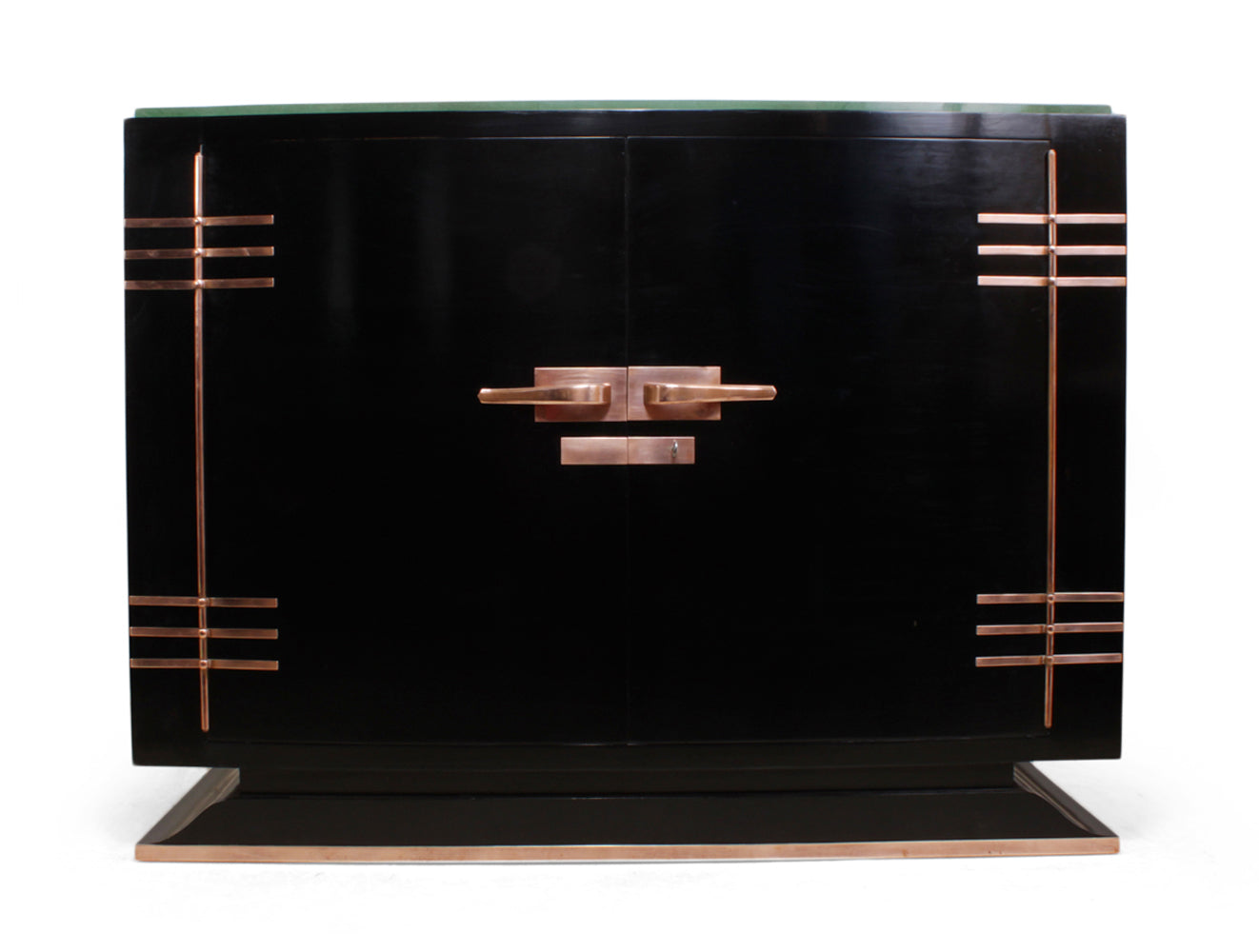 Art Deco Black and Copper Sideboard c1930