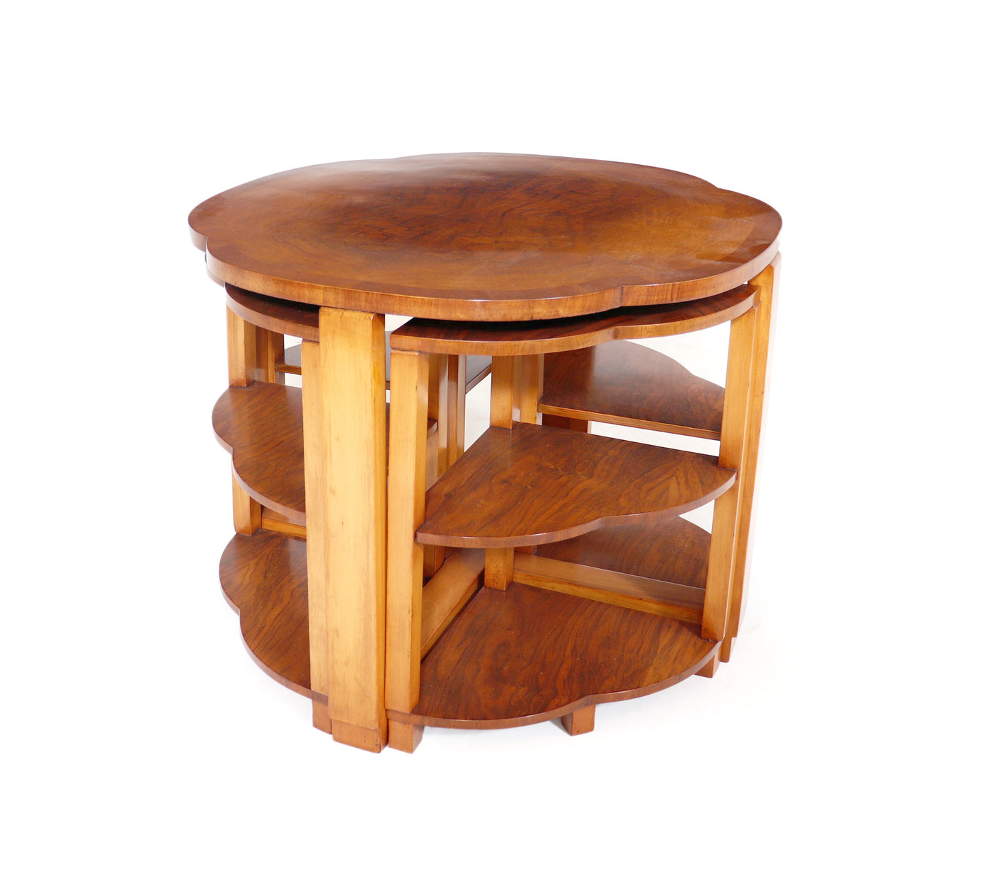Art Deco Nest of Tables in Walnut