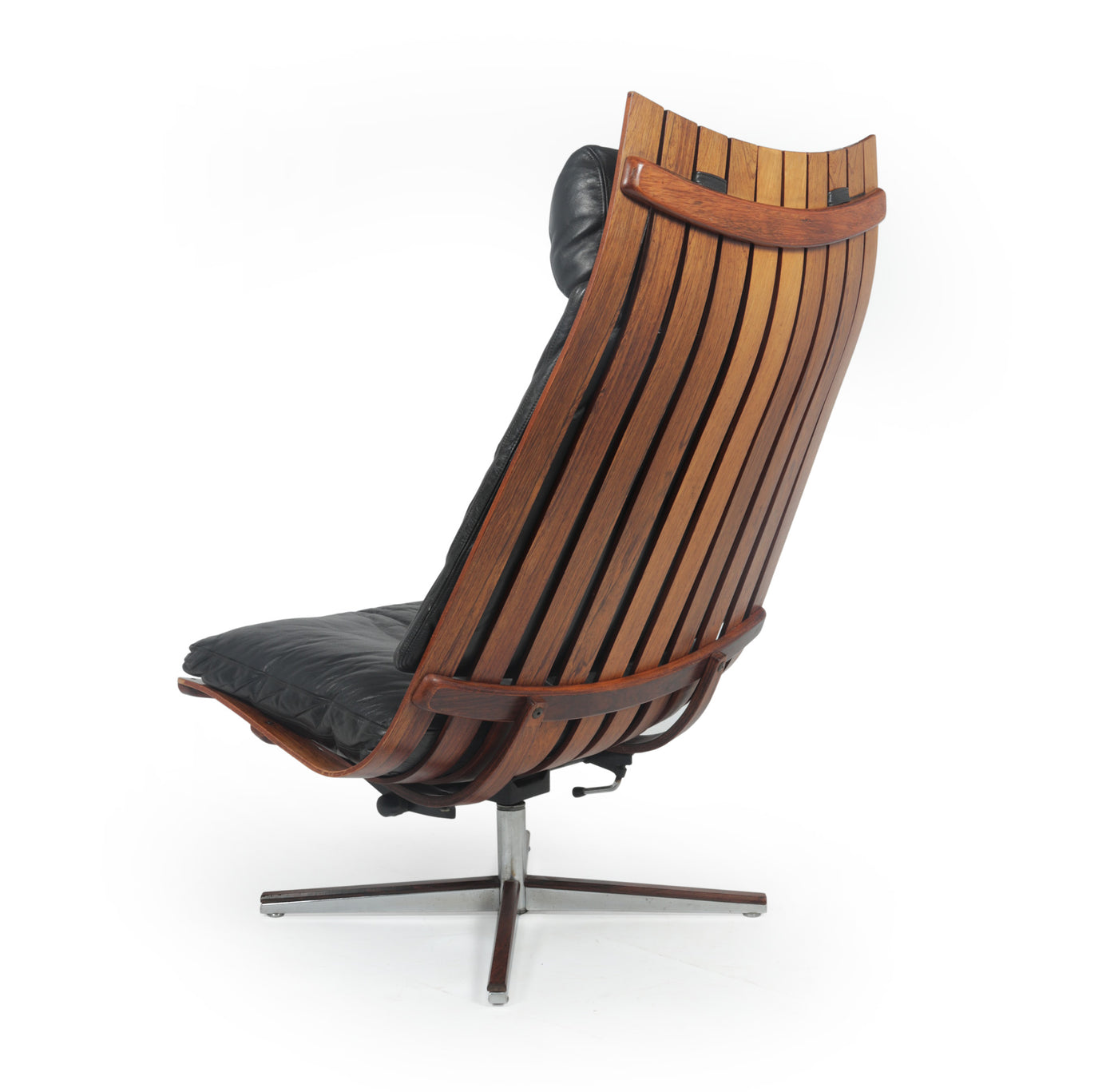 Mid Century Scandia Senior Lounge Chair by Hans Brattrud 1957 back