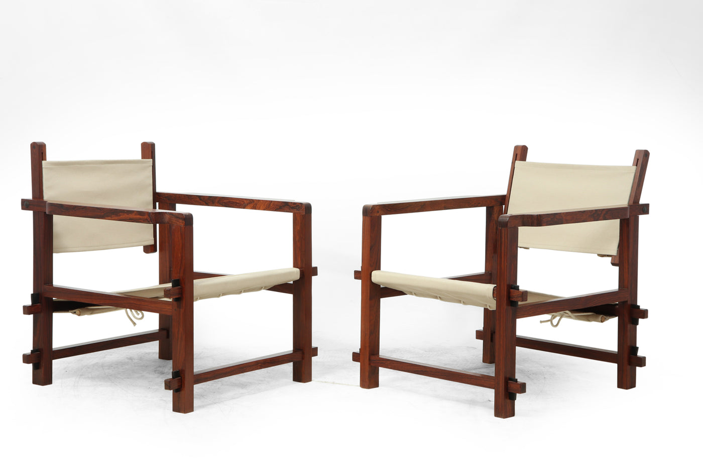 Pair of Brazilian Mid Century Sling Chairs