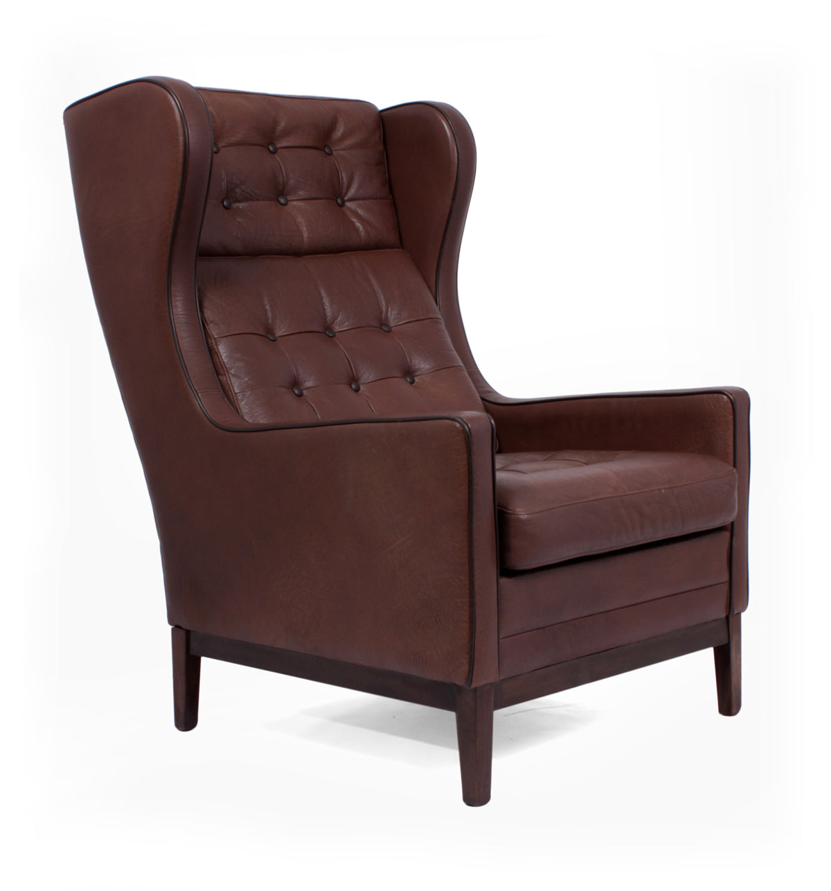 Danish leather Wing Chair c1960