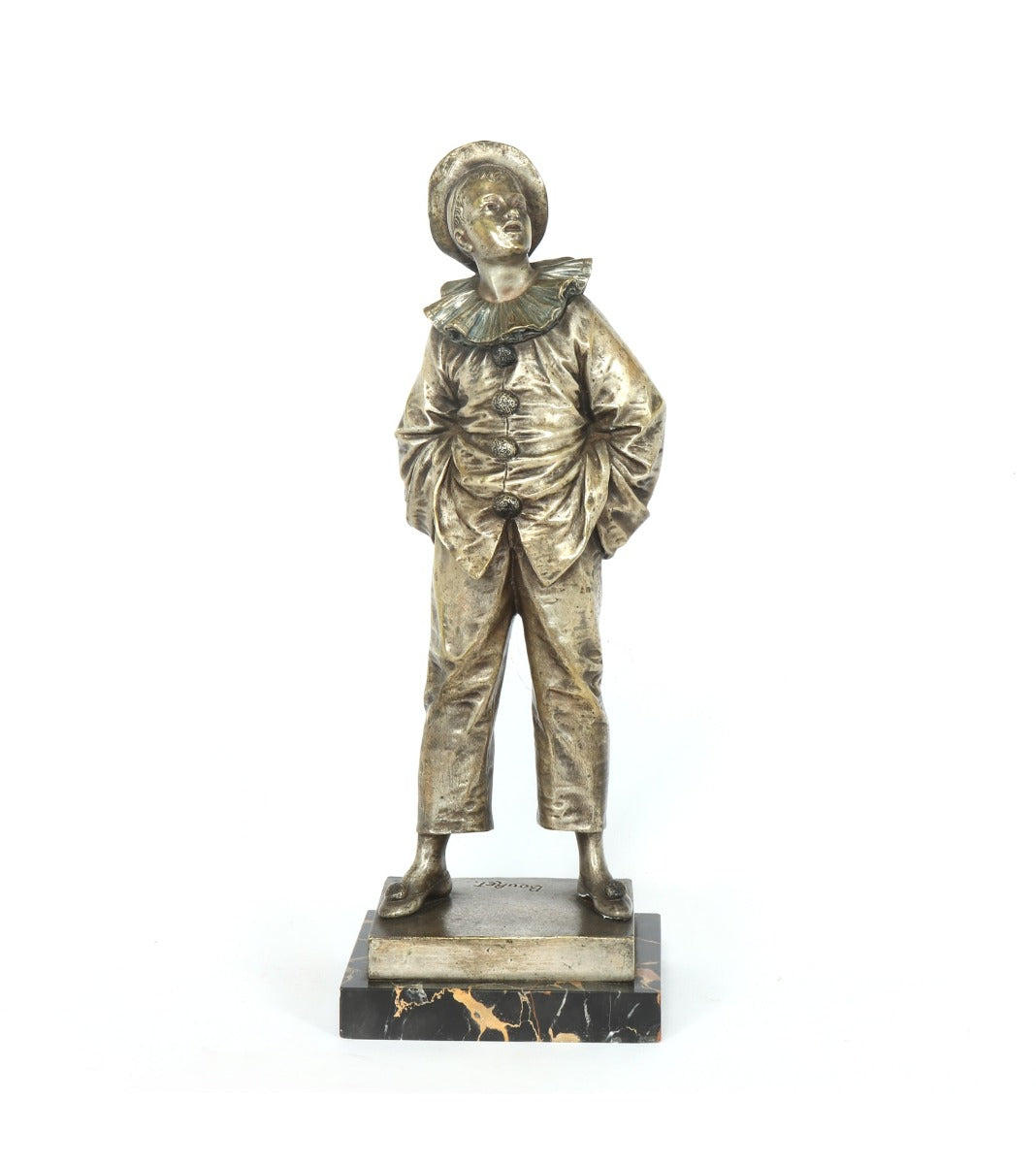 French Silver Gilt Bronze Sculpture by Bouret