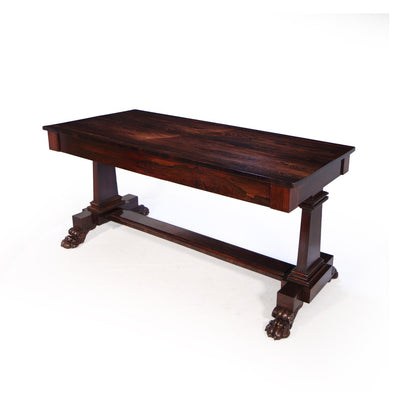 rosewood library table antique
