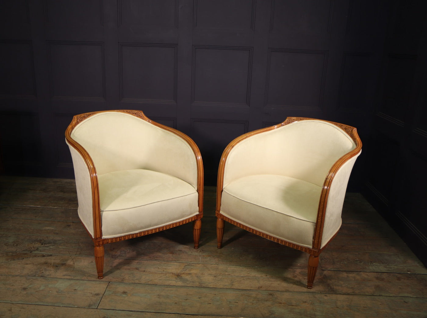 A Pair of French Art Deco Armchairs