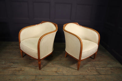 A Pair of French Art Deco Armchairs