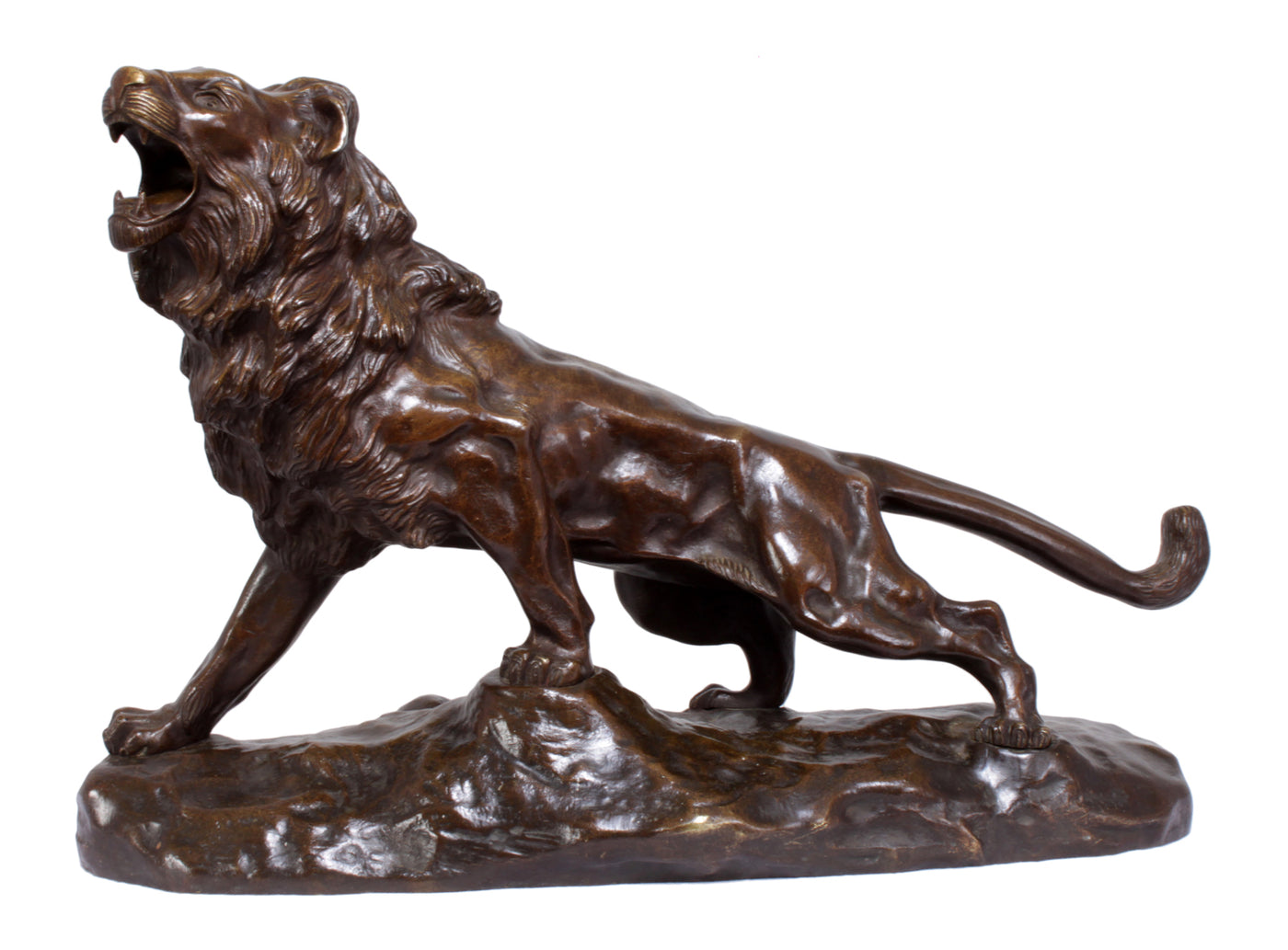 Large bronze sculpture of a Lion by James Andrey