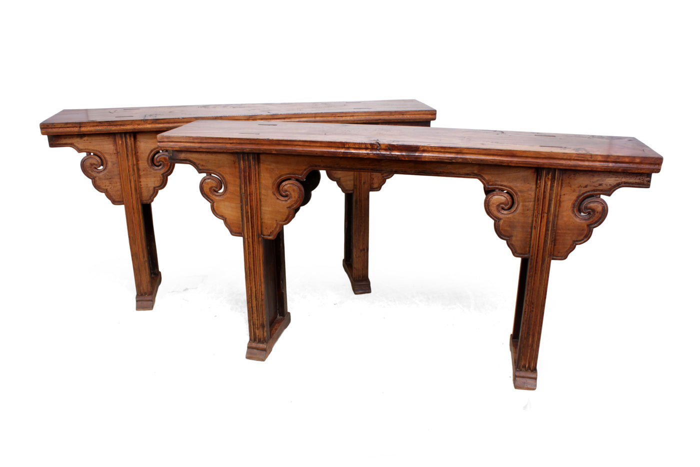 Pair of Elm Alter Tables from Northern China