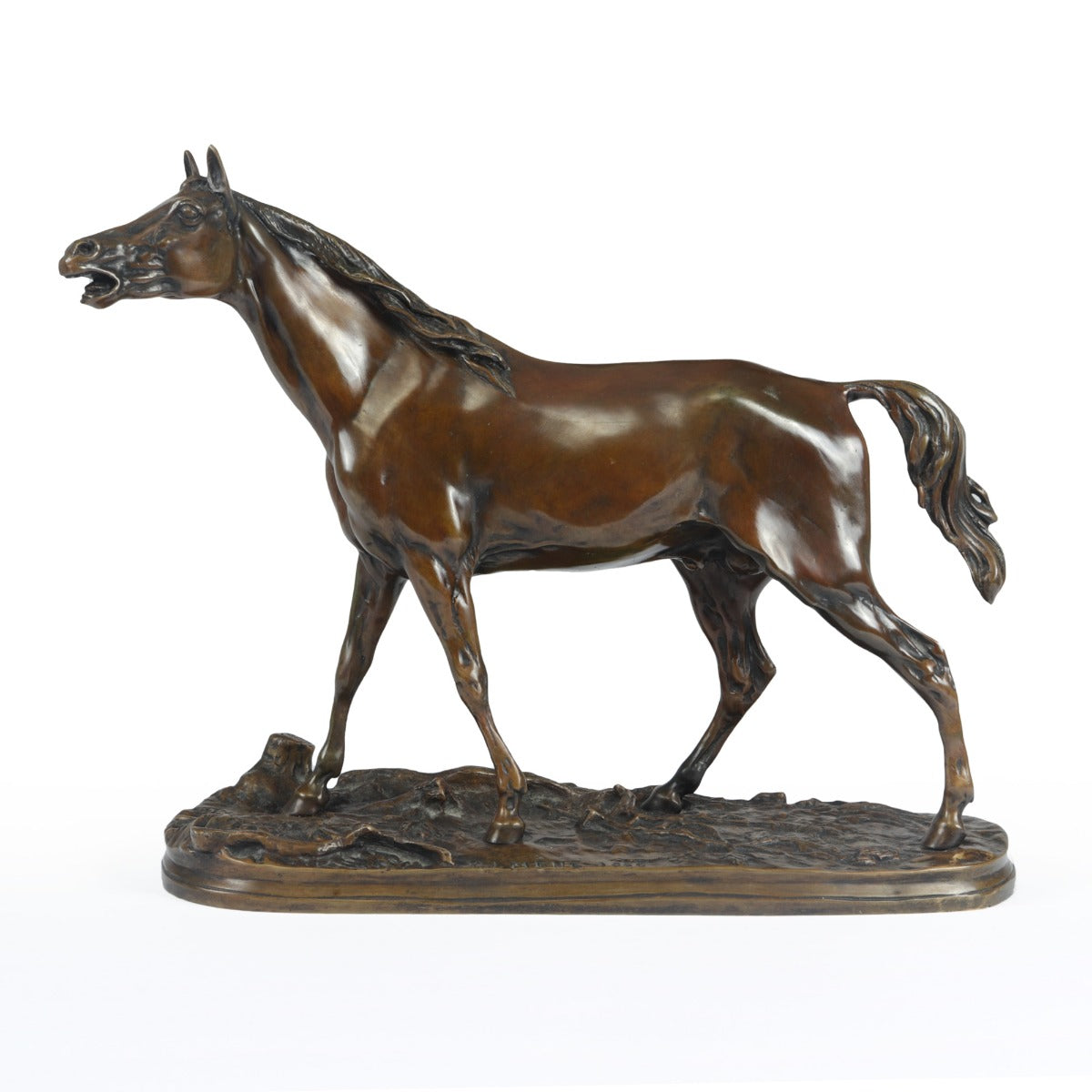 Bronze Horse Sculpture by Mene 
