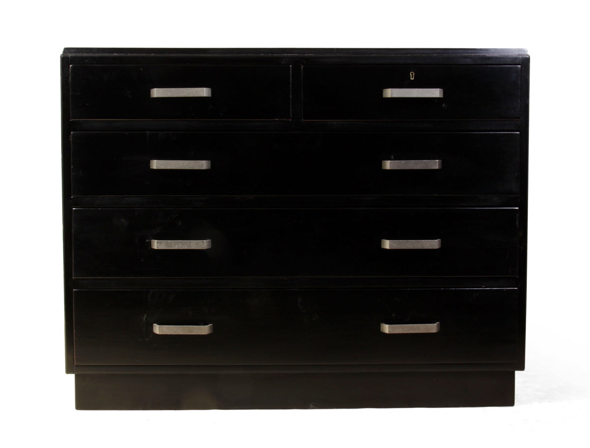 Art Deco Chest of Drawers Piano Black