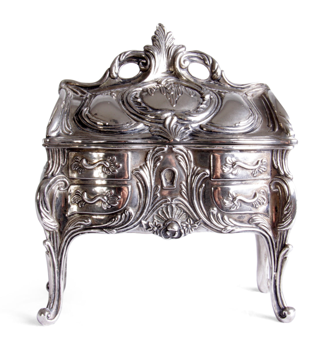 Louis XV Style Bombe Bureau Jewellery Box