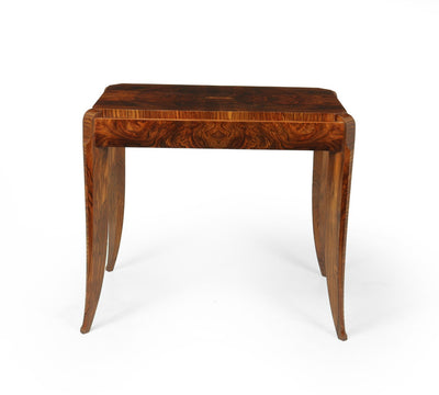 Art Deco Walnut Sabre leg Side Table