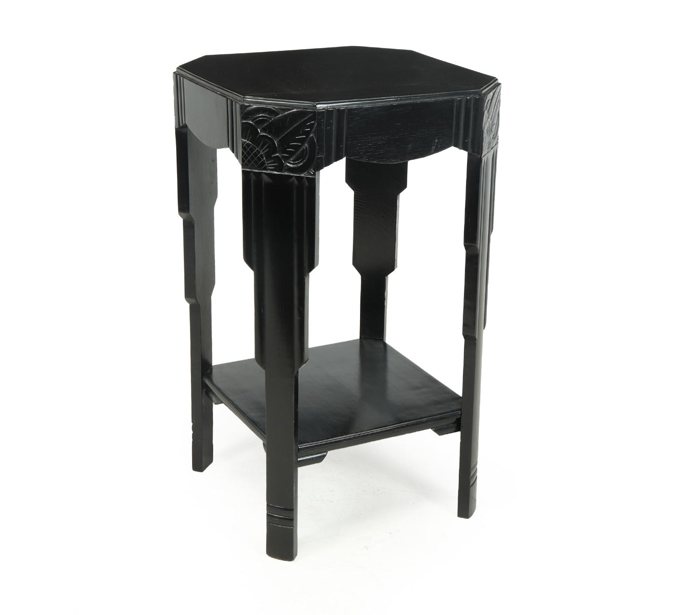 Art Deco Black Side Table