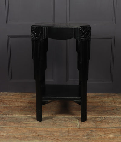 Art Deco Black Side Table