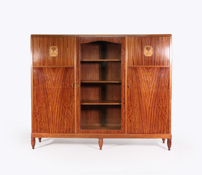 French Art Deco Library Bookcase by Maurice Dufrene front
