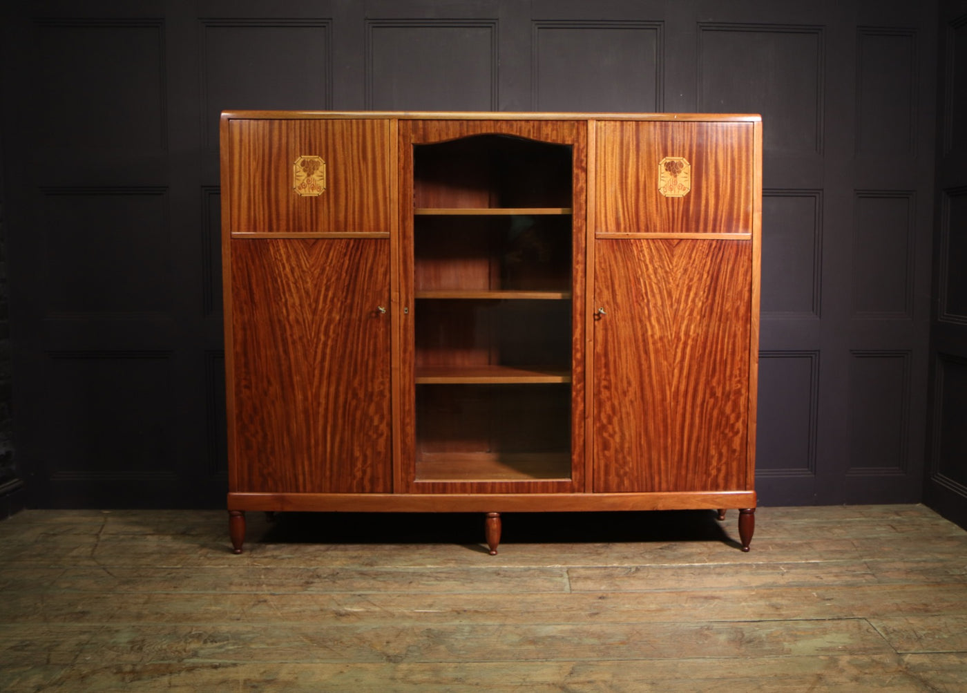 French Art Deco Library Bookcase by Maurice Dufrene